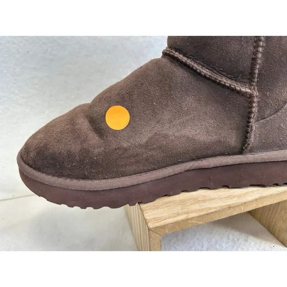 UGG Classic II Genuine Shearling Lined Short Boot Burnt Cedar SZ 9
